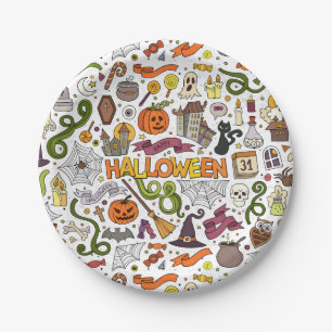 Halloween Theme, Party Perfect Paper Plate