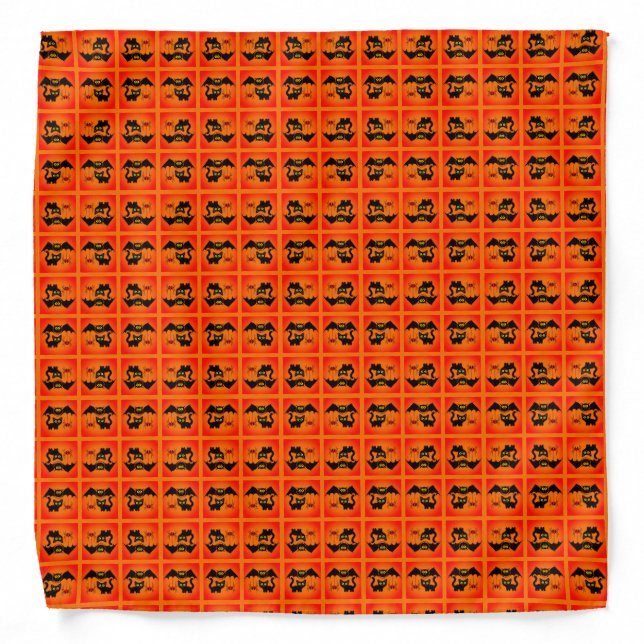 Halloween Theme Pattern Bandana (Front)