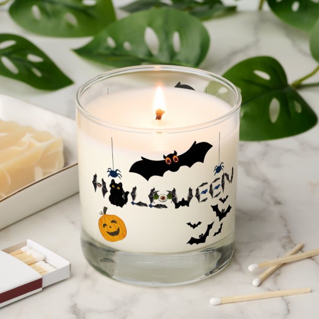 Halloween Theme Scented Candles -01 (Lit)