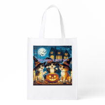 Halloween theme shopping bag re-usable