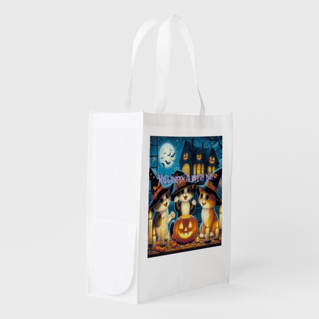 Halloween theme shopping bag re-usable (Front Side)