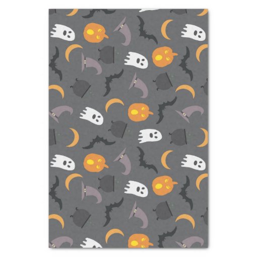 Halloween theme spooky ghosts tissue paper | Zazzle