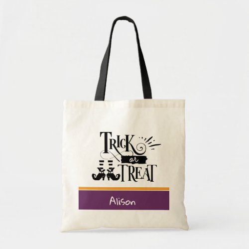 Halloween theme Trick or Treat double_side custom Tote Bag