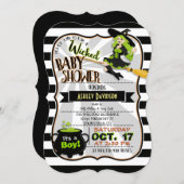 Halloween Theme Witch Baby Shower Invitation (Front/Back)