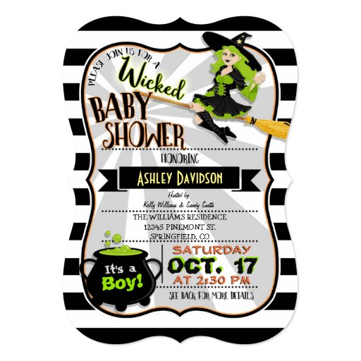 Halloween Baby Shower Invitations 10