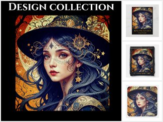 Halloween Theme with Tattooed Witch
