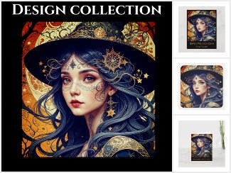Halloween Theme with Tattooed Witch