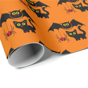 Halloween Theme Wrapping Paper