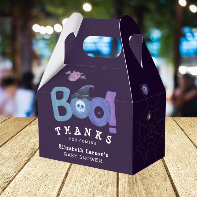 Halloween Themed Baby Shower Cute Party Favor Boxes (Creator Uploaded)