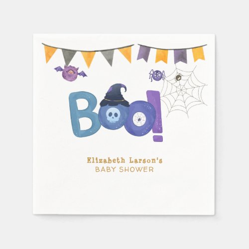 Halloween Themed Baby Shower Cute Party Napkins