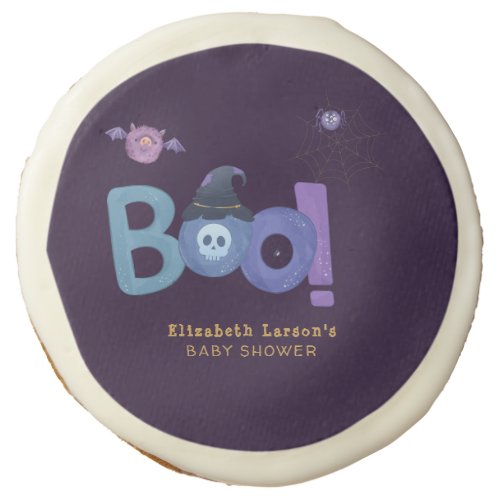 Halloween Themed Baby Shower Cute Party Sugar Cookie