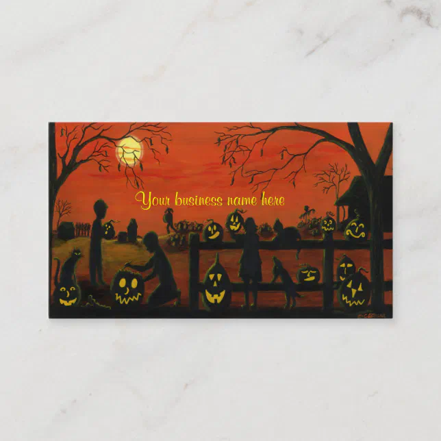 Halloween themed business cards | Zazzle