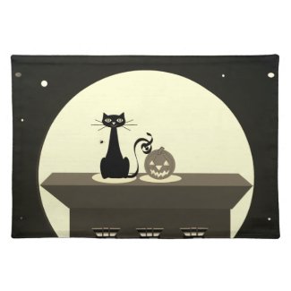 Halloween-themed Cloth Placemats