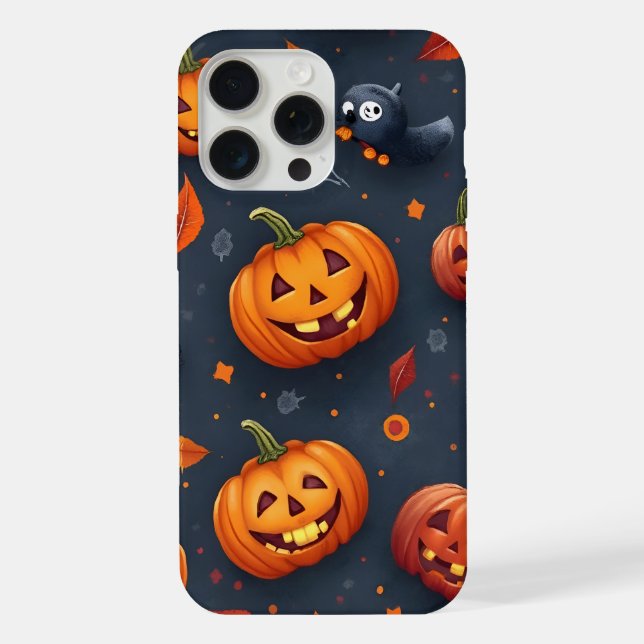 Halloween-themed iPhone15 Pro Max Slim Fit Case (Back)