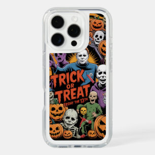 Halloween Themed Phone Cover with Pumpkins, Skelet