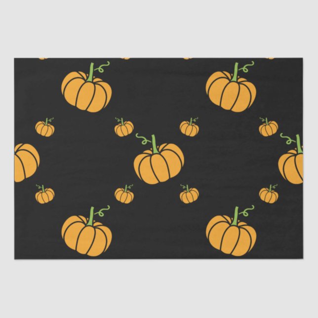 Halloween themed pumpkin   tissue paper (Front)