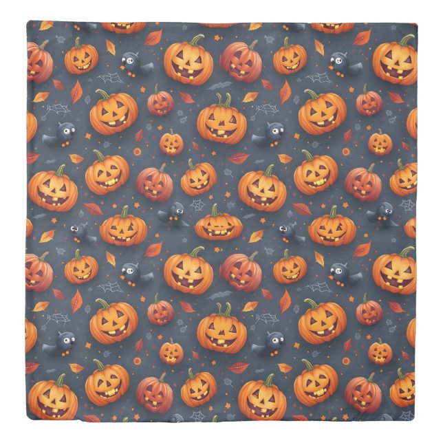 Halloween-themed Queen Size Duvet Cover (Front)