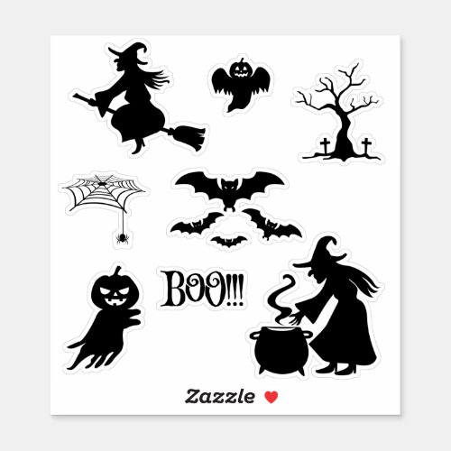 Halloween themed silhouette  sticker