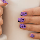 Prairie Beauty: HALLOWEEN NAIL ART: Purple Holo Tip Gradient Spiderweb Nails