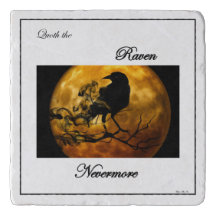 Halloween Themed Trivet - Raven