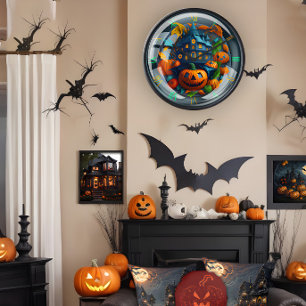 Halloween themed wall clock For Decor