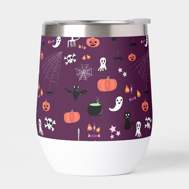 Halloween Thermal Wine Tumbler (Left)