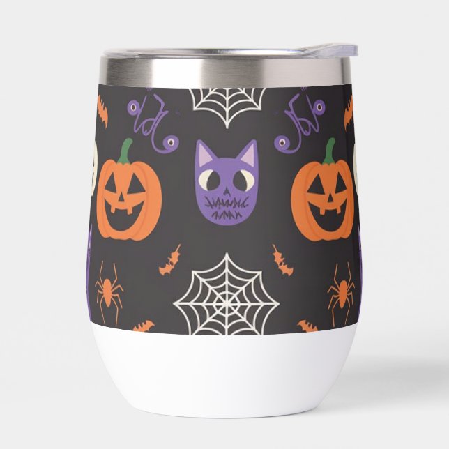 Halloween Thermal Wine Tumbler (Left)