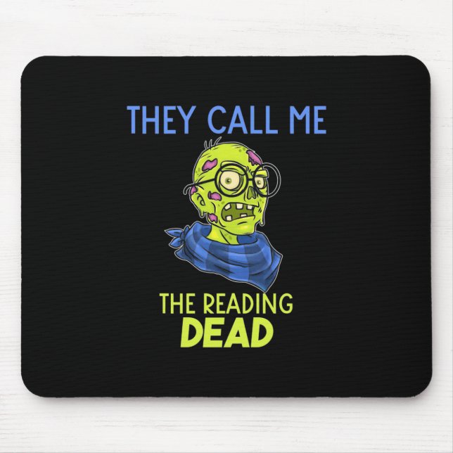Halloween They Call Me The Reading Mouse Pad (Front)