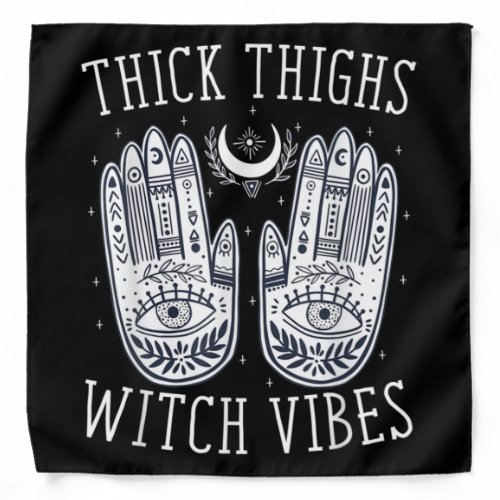 Halloween Thick Thighs Witch Vibes Bandana