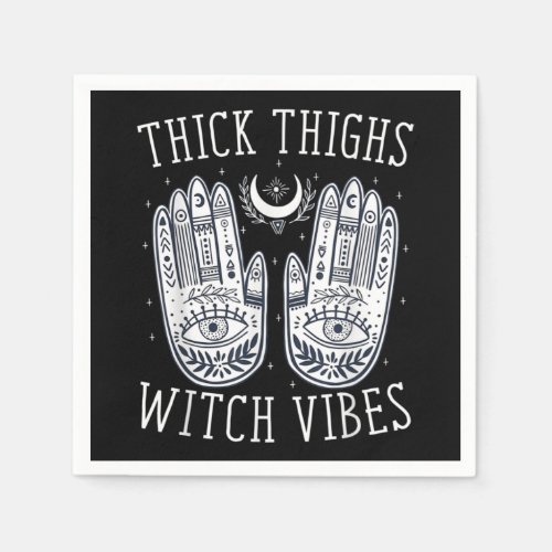 Halloween Thick Thighs Witch Vibes Napkins