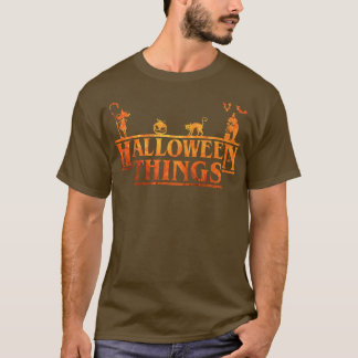 Halloween Things Funny Pumpkin Face Halloween Cost T-Shirt