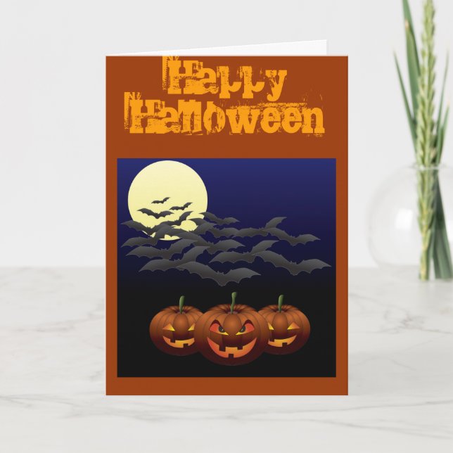 Halloween third Greeting Card (Front)