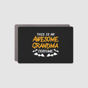Halloween This Is My Awesome Grandma Costume Shirt Car Magnet