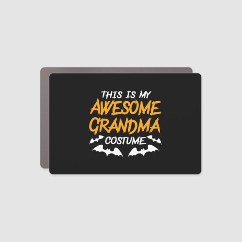 Halloween This Is My Awesome Grandma Costume Shirt Car Magnet