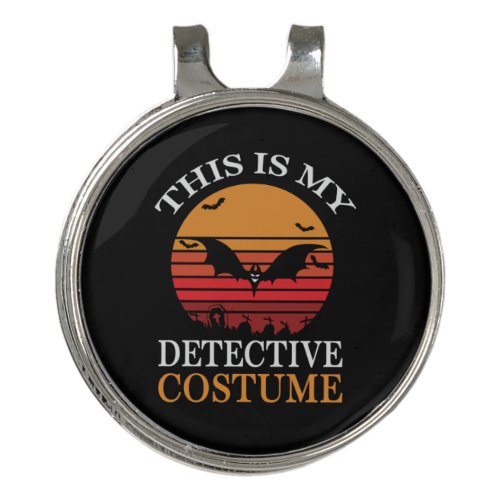 Halloween This Is My Detective Costume Birthday Golf Hat Clip