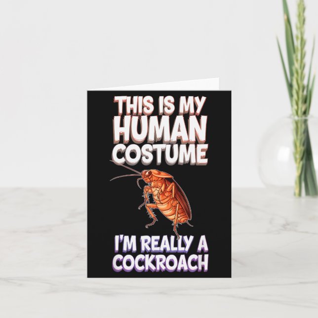 Halloween This Is My Human Costume I'm Really A Ro Card (Front)