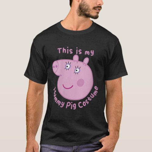 Halloween This Is My Mommy Pig Costume T_Shirt