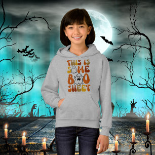 Halloween This Is Some Boo Sheet Retro Vibes Ghost Hoodie