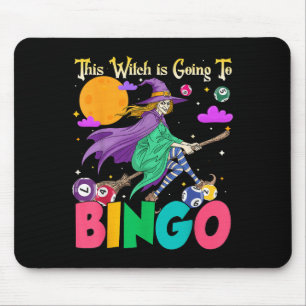 Halloween This Witch Is Going To Bingo Mouse Pad