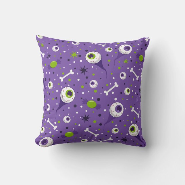  Halloween Throw Pillow (Front)