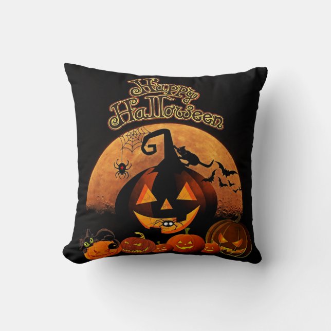 Halloween Throw Pillow (Front)