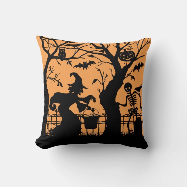 Halloween Throw Pillow (Front)