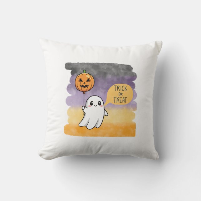 halloween throw pillow (Front)