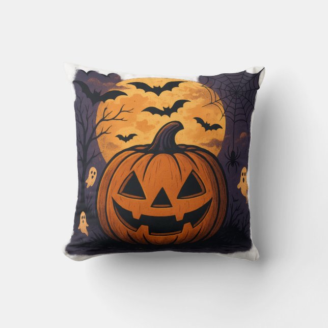 Halloween  throw pillow (Front)