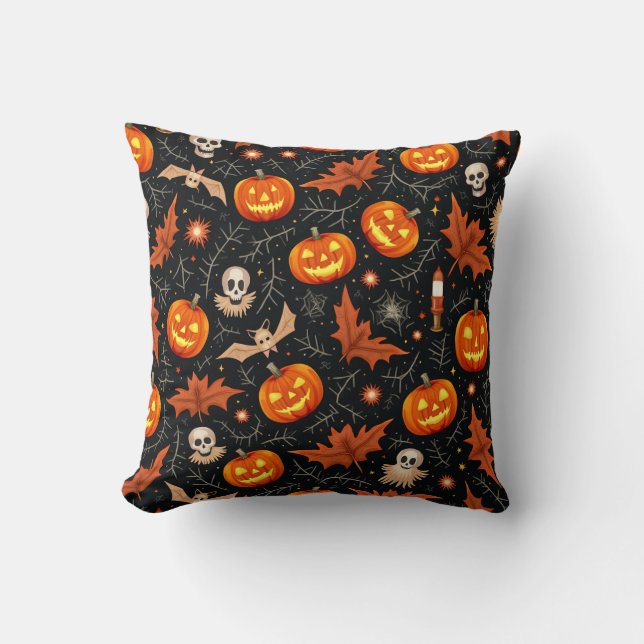 Halloween  throw pillow (Front)