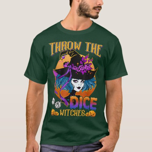 Halloween Throw the Dice Witches Bunco Halloween B T_Shirt