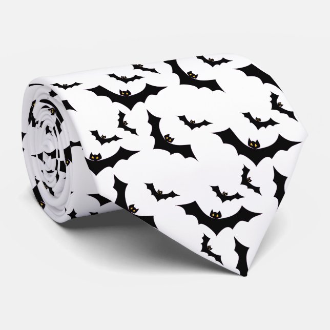 Halloween Tie/Bats Tie (Rolled)