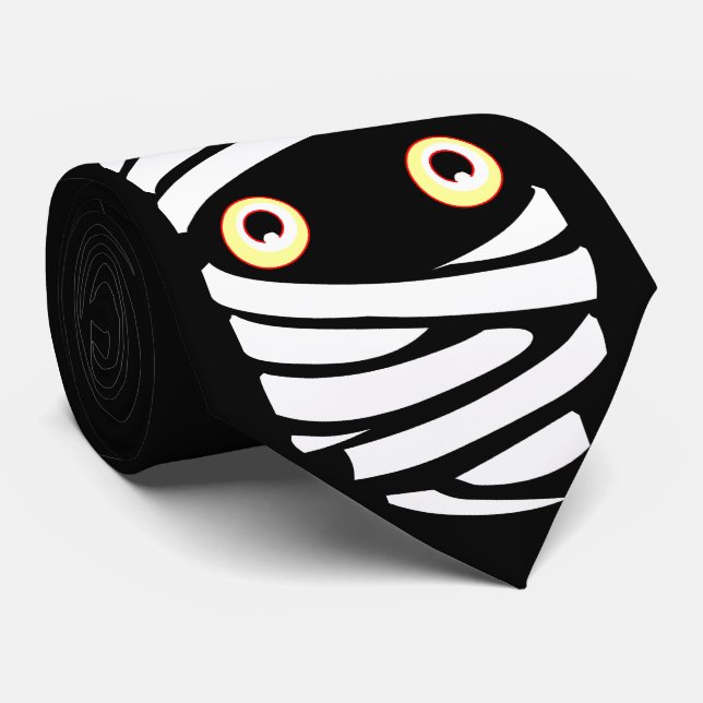 Halloween Ties Fun Halloween Mummy Costume Tie (Rolled)