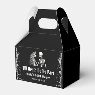 Halloween Till Death Do Us Part Bridal Shower Favor Boxes
