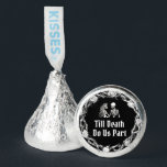 Halloween Till Death Do Us Part Bridal Shower Hershey®'s Kisses®<br><div class="desc">Add a sweet and spooky touch to your bridal shower with these customized Hershey's Kisses®. Each chocolate is adorned with a sticker featuring a skeletal bride and groom alongside the phrase "Till Death Do Us Part, " perfectly blending romance with a Halloween twist. They're ideal for filling favor bags, candy...</div>